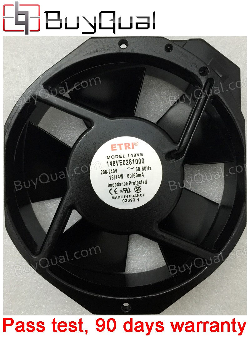 ETRI 148VE0281000 208-240V 60MA 13/14W Cooling Fan - New ETRI 148VE0281000 208-240V 60MA 13/14W Cooling Fan - New